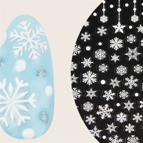 5D Nail Art Sticker Snowflake